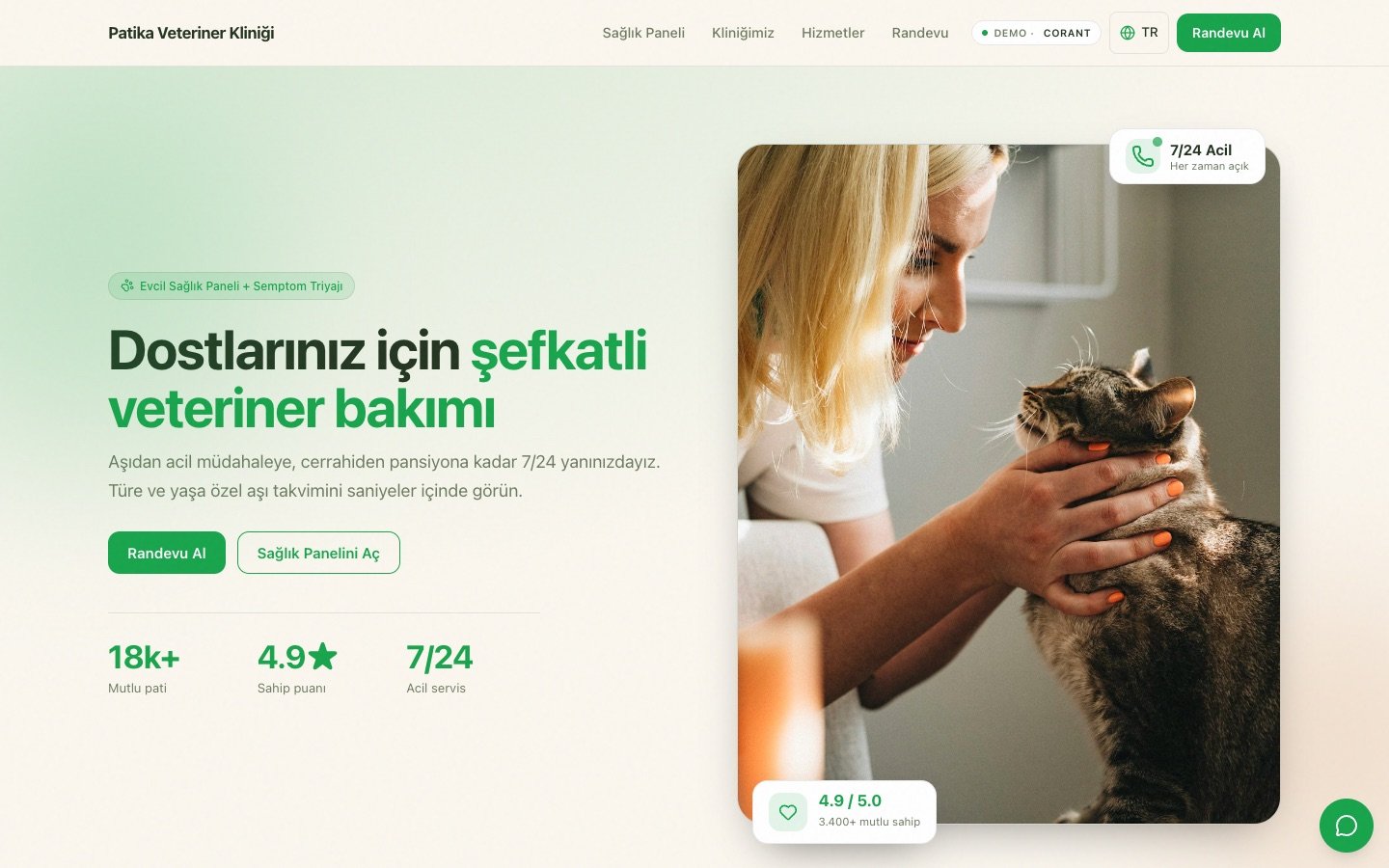 Patika Veteriner — Veteriner Kliniği